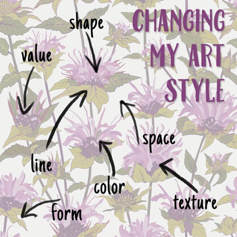 a flower with text and arrows